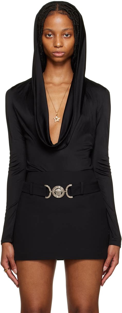 versace spijkerblouse|Versace women's bodysuit.